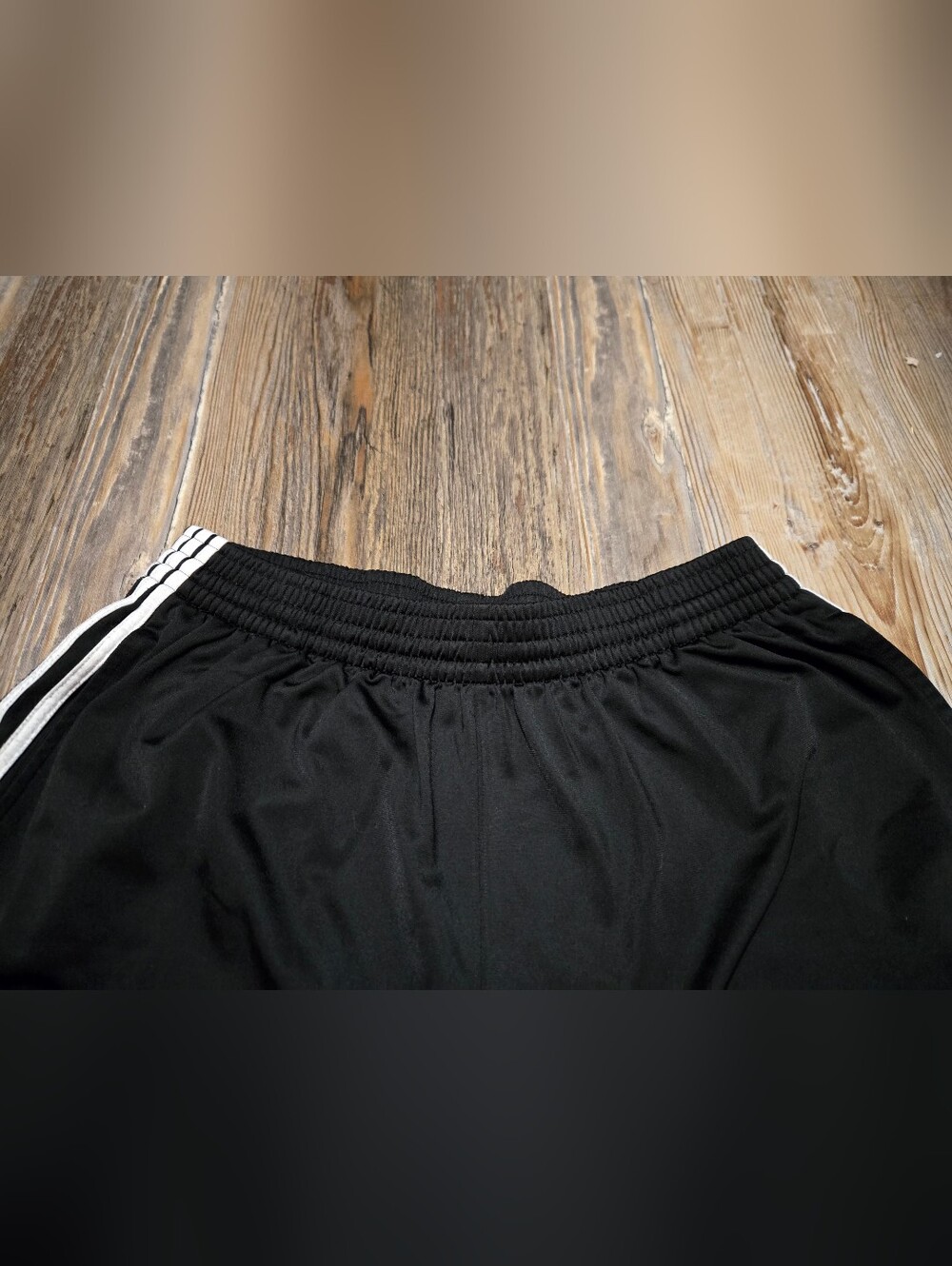 Adidas, Men's,Black Jogger Pants with White Side Stripes - Picture 8 of 16